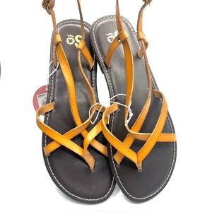 SO Strappy Brown (Cognac) Gladiator Sandals for Women